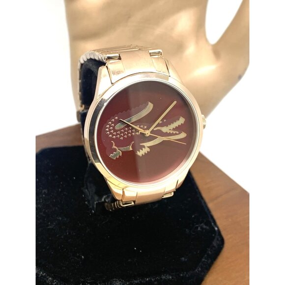 Lacoste Women's Watch 2001191 Ladycroc Quartz Rose Gold Stainless Steel 36mm - Picture 12 of 13